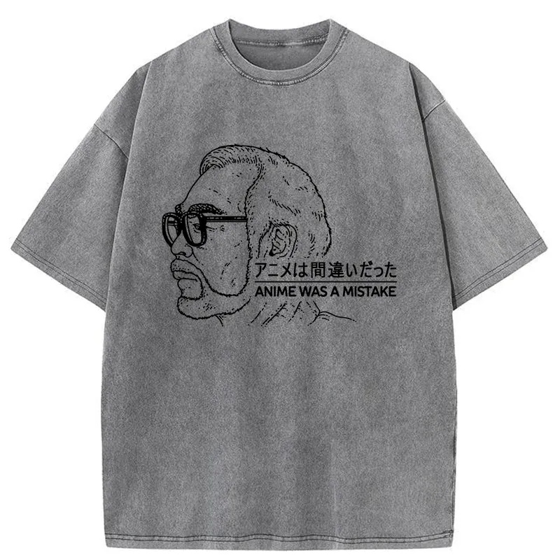 Tokyo-Assassin Anime Was A Mistake Washed T-Shirt-Tokyo Assassin