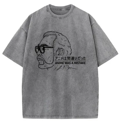 Tokyo-Assassin Anime Was A Mistake Washed T-Shirt-Tokyo Assassin