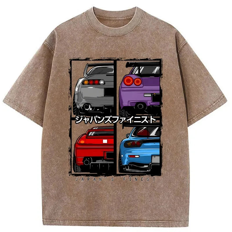 Tokyo-Assassin Japanese Car Washed T-Shirt-Tokyo Assassin