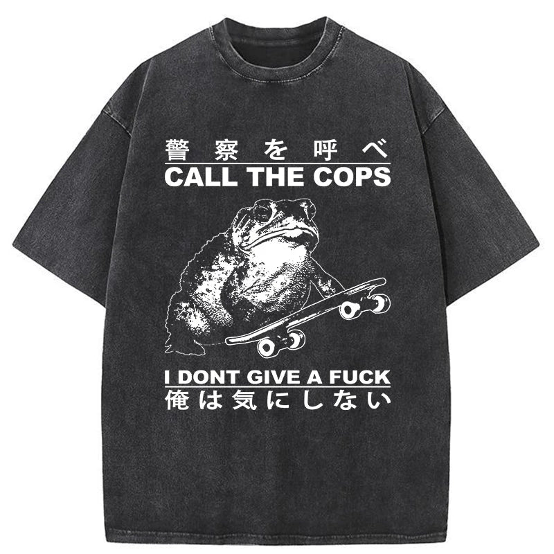 Tokyo-Assassin I Don't Care Washed T-Shirt-Tokyo-Assassin