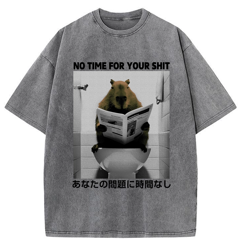 Tokyo-Assassin No Time For Your Shit Washed T-Shirt-Tokyo-Assassin