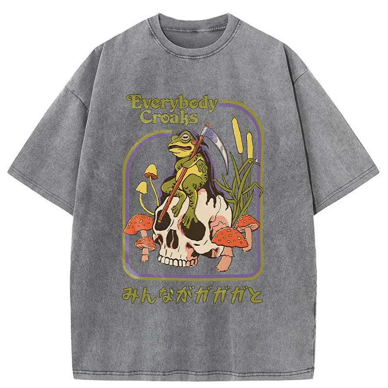 Tokyo-Assassin Death Frog Japan Washed T-Shirt-Tokyo-Assassin