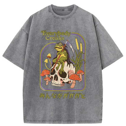 Tokyo-Assassin Death Frog Japan Washed T-Shirt-Tokyo-Assassin