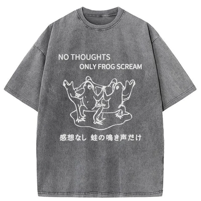 Tokyo-Assassin Only The Sound Of Frogs Washed T-Shirt-Tokyo-Assassin