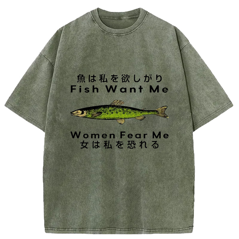 Tokyo-Assassin Fishing Essential Washed T-Shirt-Tokyo-Assassin