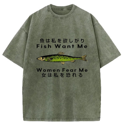 Tokyo-Assassin Fishing Essential Washed T-Shirt-Tokyo-Assassin