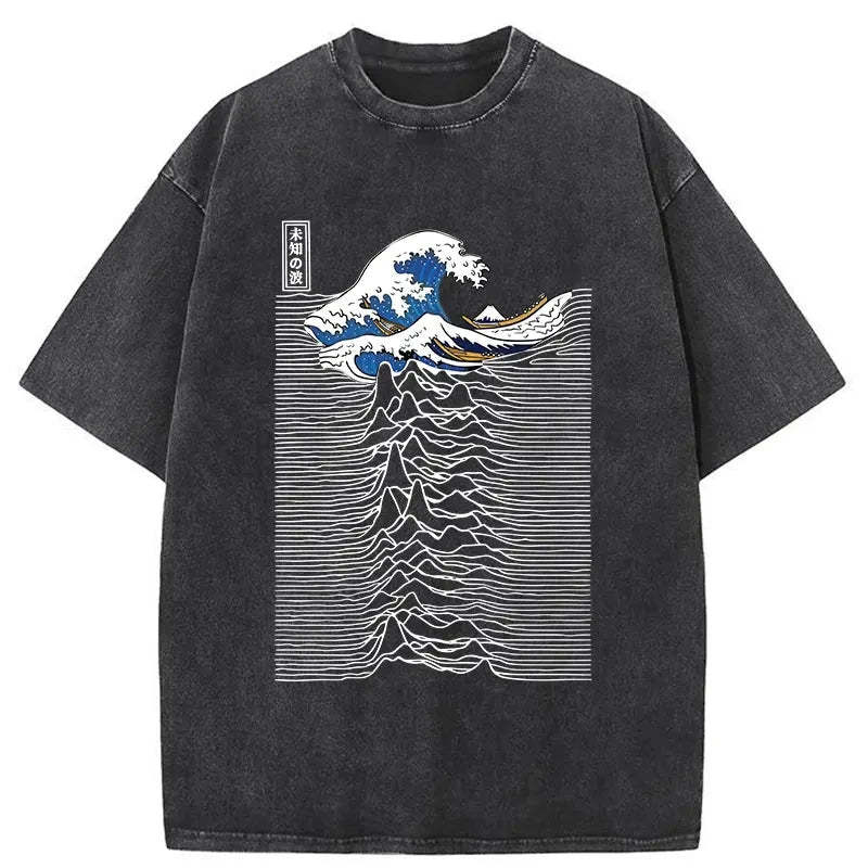 Tokyo-Assassin Music And Waves Washed T-Shirt-Tokyo Assassin