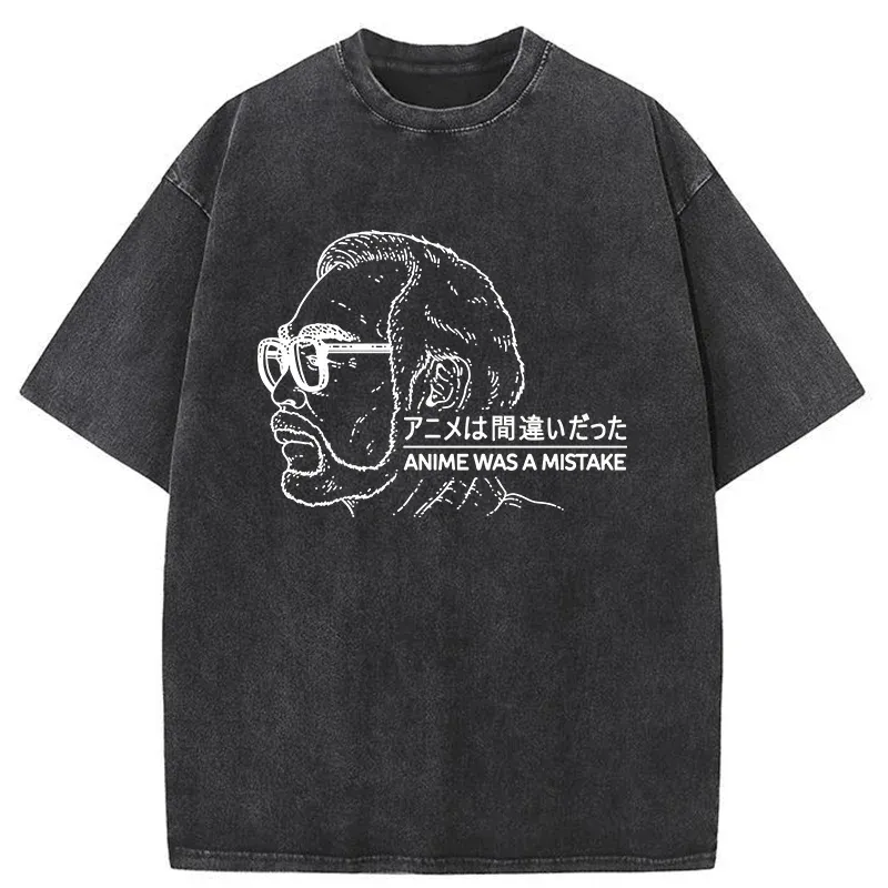 Tokyo-Assassin Anime Was A Mistake Washed T-Shirt-Tokyo Assassin