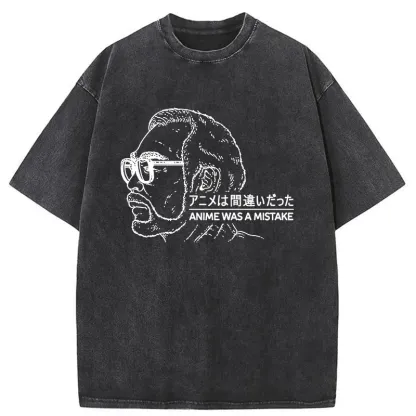 Tokyo-Assassin Anime Was A Mistake Washed T-Shirt-Tokyo Assassin