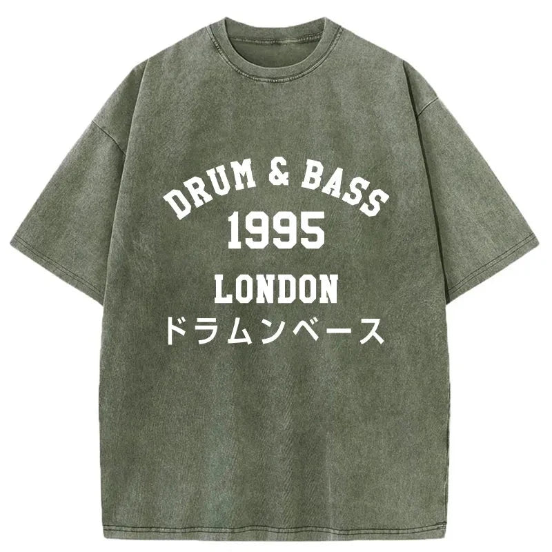 Tokyo-Assassin Drum & Bass 1995 Washed T-Shirt-Tokyo-Assassin