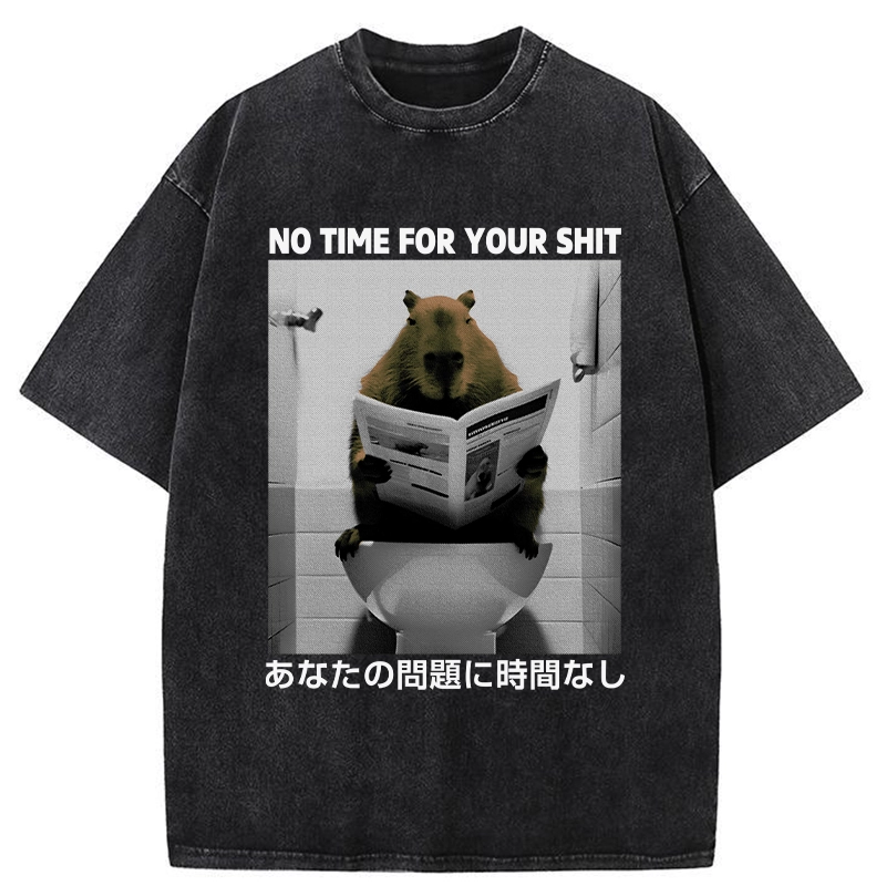Tokyo-Assassin No Time For Your Shit Washed T-Shirt-Tokyo-Assassin