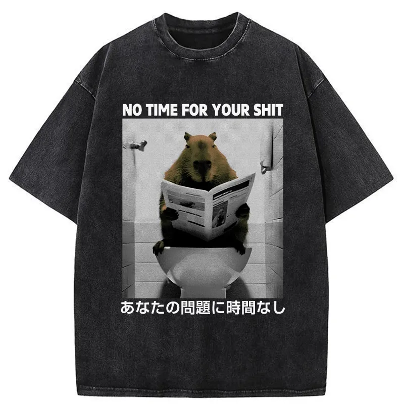 Tokyo-Assassin No Time For Your Shit Washed T-Shirt-Tokyo-Assassin