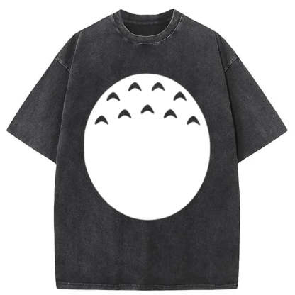 Tokyo-Assassin Soft And Cute Belly Washed T-Shirt-Tokyo-Assassin
