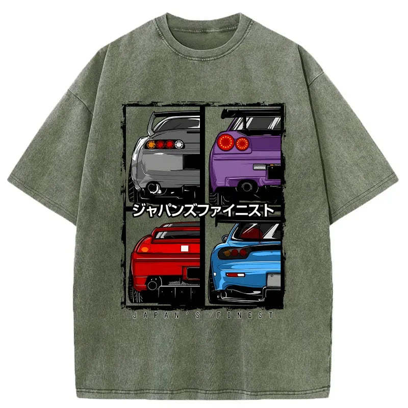 Tokyo-Assassin Japanese Car Washed T-Shirt-Tokyo Assassin