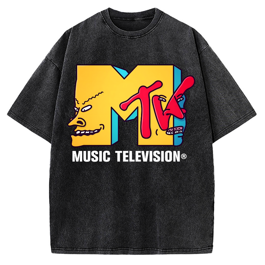Tokyo-Assassin Music Television Vintage Washed T-shirt