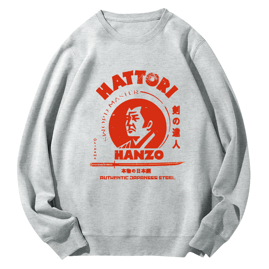 Hattori Hanzo Round Neck Sweatshirt-Zazasy
