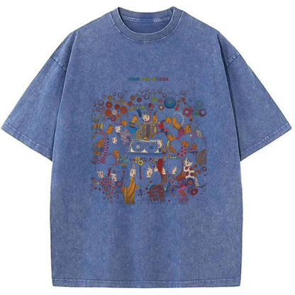 Tokyo-Assassin Artistic Creation Japanese Inspired Washed T-Shirt-Tokyo-Assassin