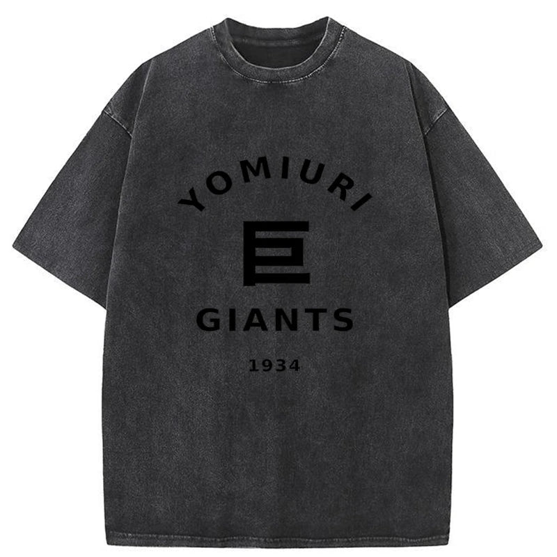 Tokyo-Assassin Tokyo Yomiuri Giants Japanese Washed T-Shirt-Tokyo-Assassin