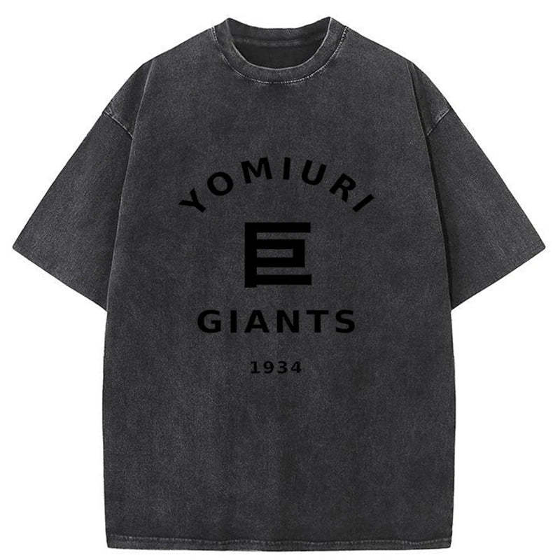 Tokyo-Assassin Tokyo Yomiuri Giants Japanese Washed T-Shirt-Tokyo-Assassin