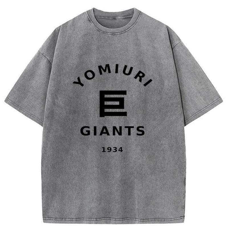 Tokyo-Assassin Tokyo Yomiuri Giants Japanese Washed T-Shirt-Tokyo-Assassin
