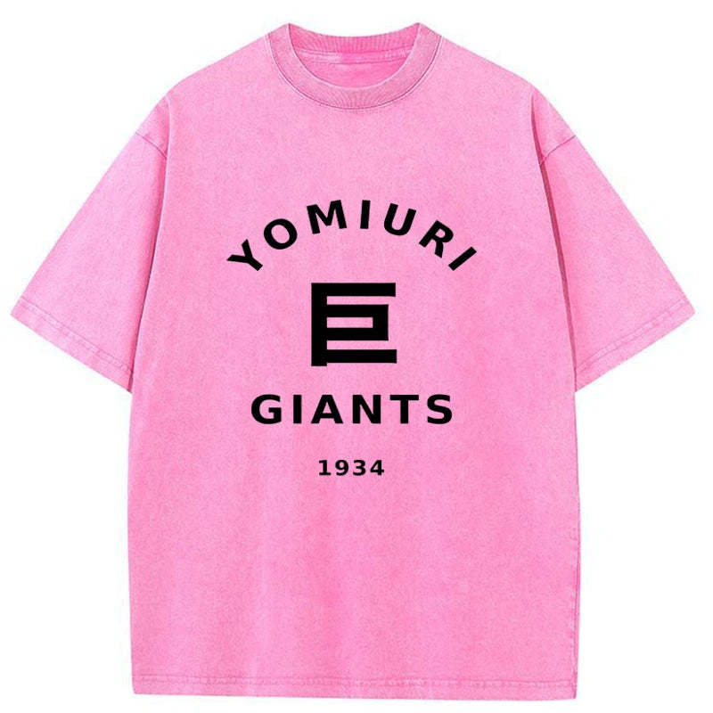 Tokyo-Assassin Tokyo Yomiuri Giants Japanese Washed T-Shirt-Tokyo-Assassin