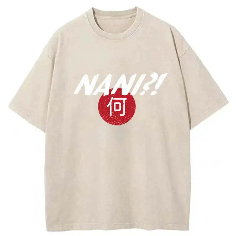 Tokyo-Assassin Nani Japanese Kanji Washed T-Shirt-Tokyo Assassin