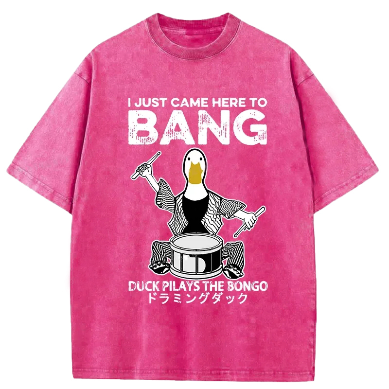 Tokyo-Assassin Drumming Duck Washed T-Shirt-Tokyo Assassin