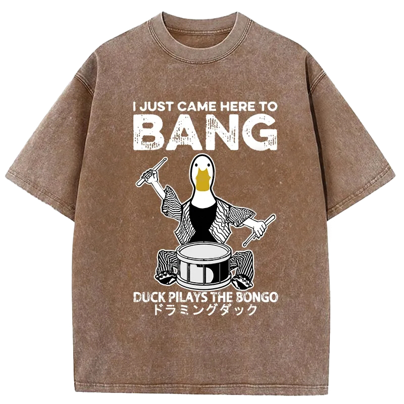 Tokyo-Assassin Drumming Duck Washed T-Shirt-Tokyo Assassin