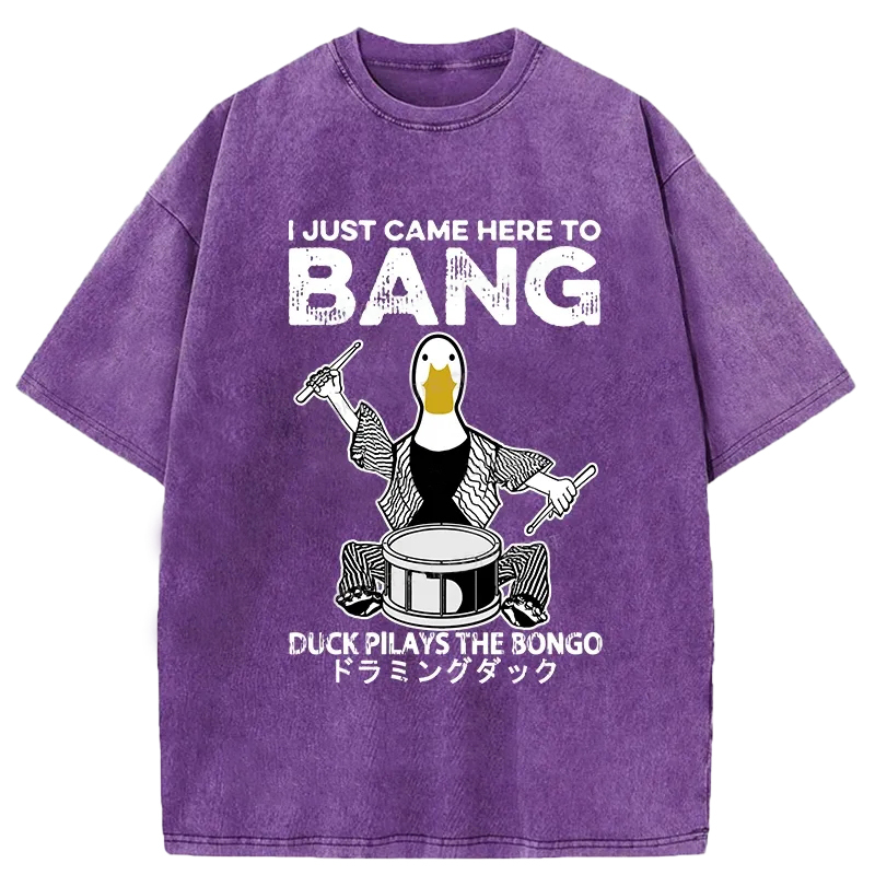 Tokyo-Assassin Drumming Duck Washed T-Shirt-Tokyo Assassin