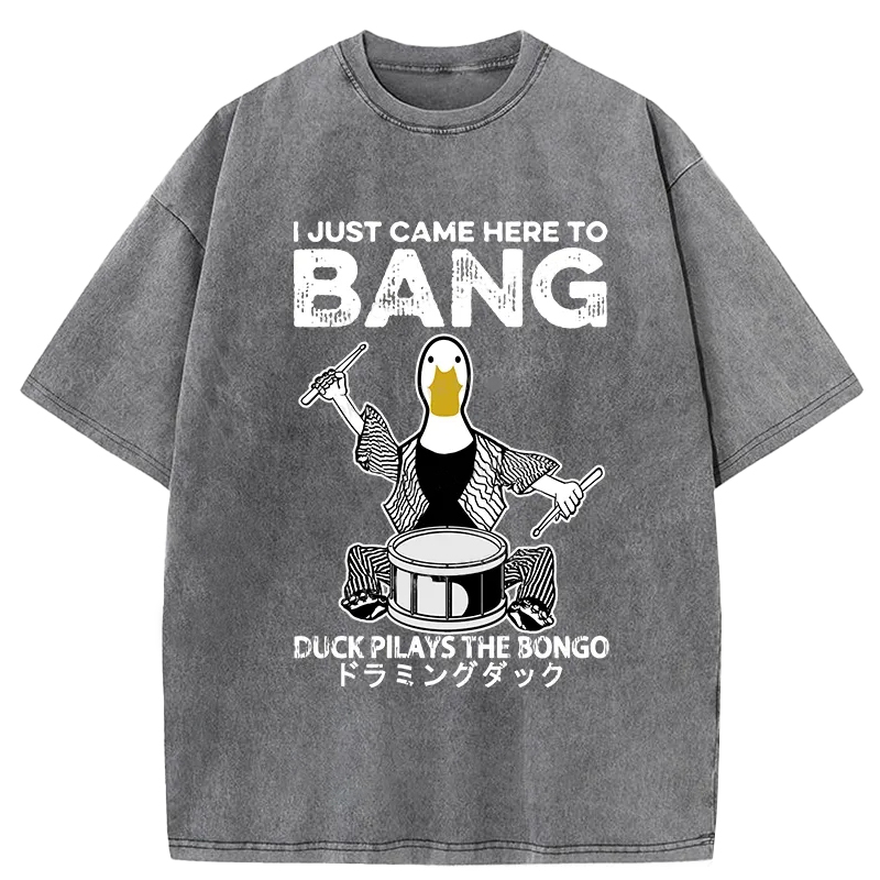 Tokyo-Assassin Drumming Duck Washed T-Shirt-Tokyo Assassin