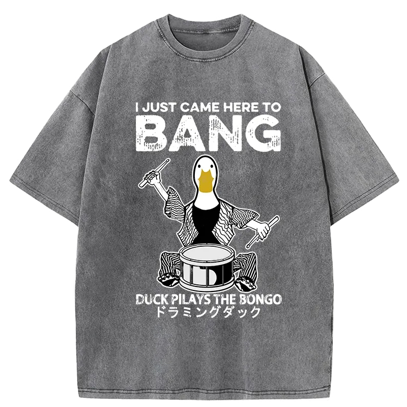 Tokyo-Assassin Drumming Duck Washed T-Shirt-Tokyo Assassin