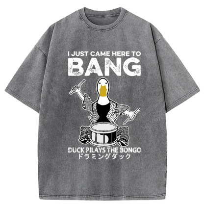 Tokyo-Assassin Drumming Duck Washed T-Shirt-Tokyo Assassin