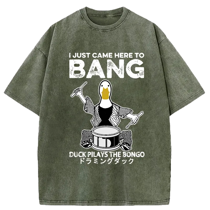 Tokyo-Assassin Drumming Duck Washed T-Shirt-Tokyo Assassin
