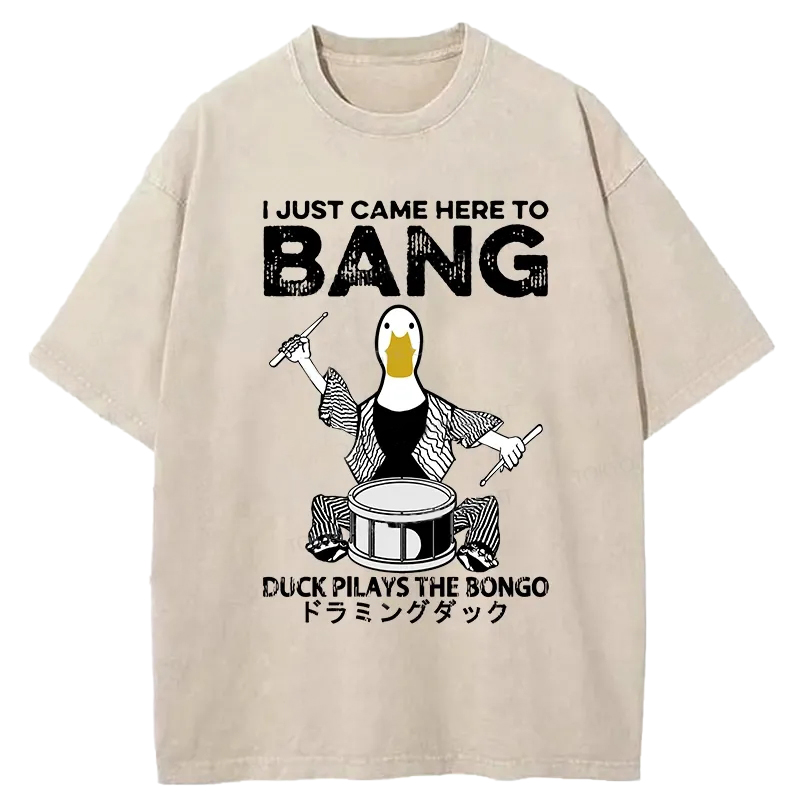 Tokyo-Assassin Drumming Duck Washed T-Shirt-Tokyo Assassin