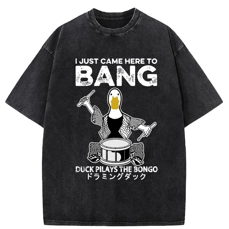 Tokyo-Assassin Drumming Duck Washed T-Shirt-Tokyo Assassin