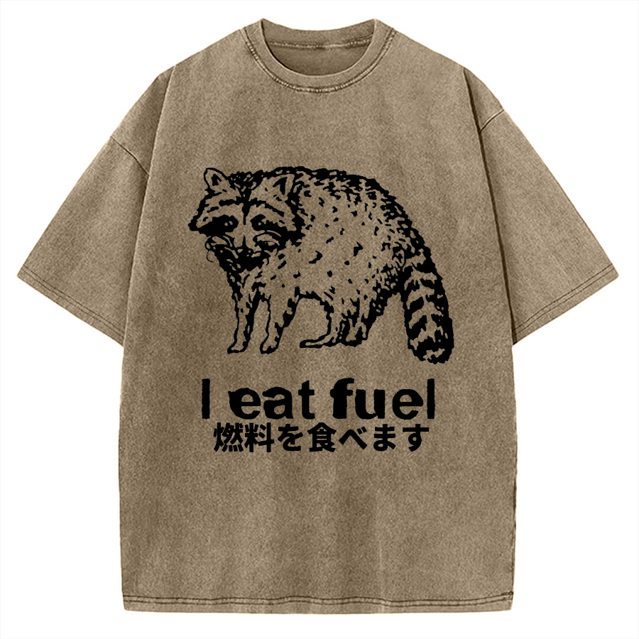 Eat Fuel Raccoon Vintage Washed T-shirt