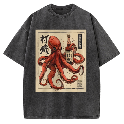 Osaka Saké Octopus Vintage Washed T-shirt