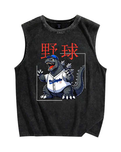 Baseball Is My Favorite Sport Vintage Distressed Washed Tank-Zazasy