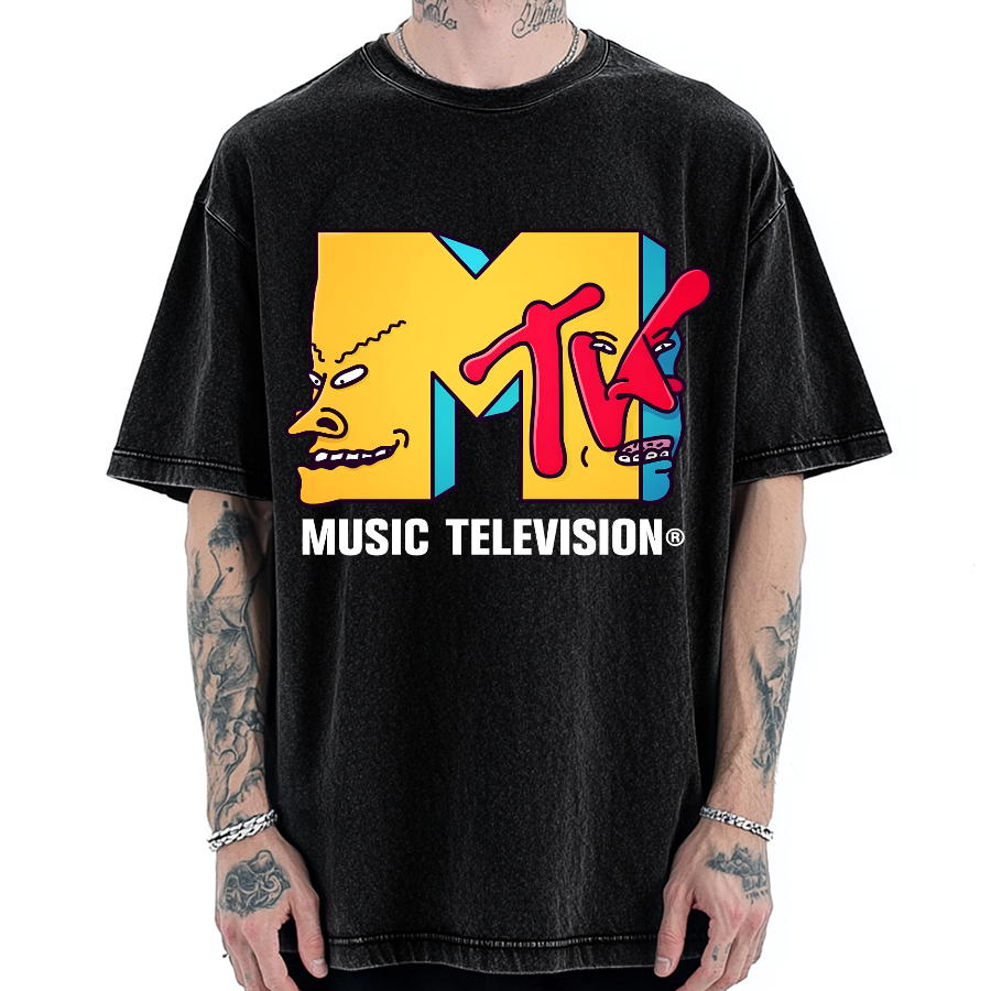 Tokyo-Assassin Music Television Vintage Washed T-shirt