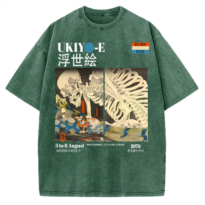 Tokyo-Assassin Ukiyoe Utagawa Kuniyoshi Vintage Washed T-shirt