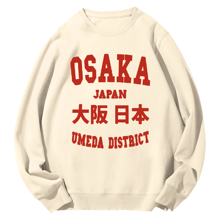 Osaka, Japan Round Neck Sweatshirt