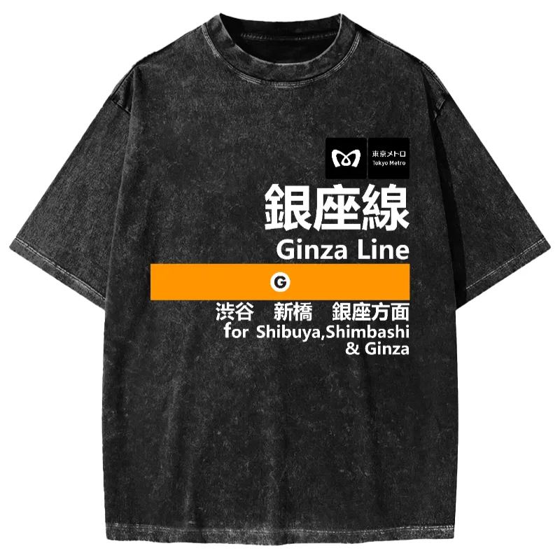 Tokyo-Assassin Ginza Line for Shibuya Vintage Washed T-shirt