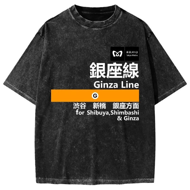 Tokyo-Assassin Ginza Line for Shibuya Vintage Washed T-shirt