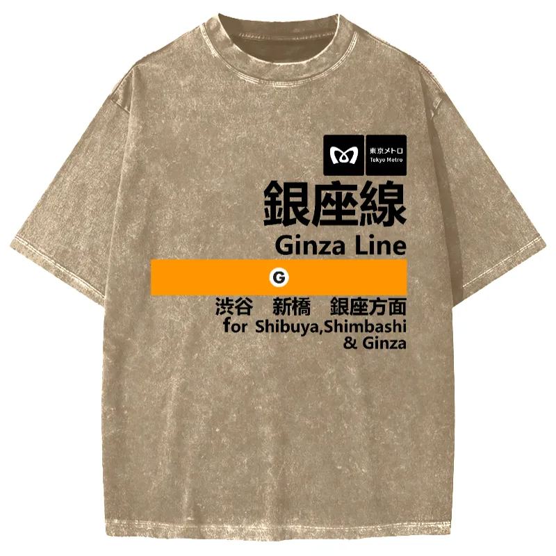 Tokyo-Assassin Ginza Line for Shibuya Vintage Washed T-shirt