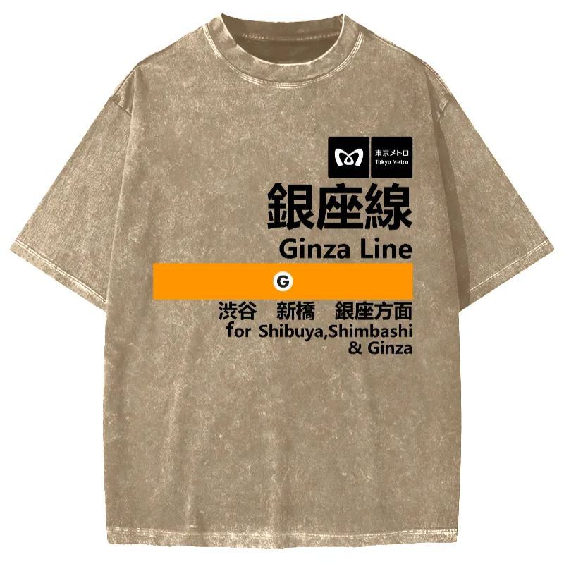 Tokyo-Assassin Ginza Line for Shibuya Vintage Washed T-shirt