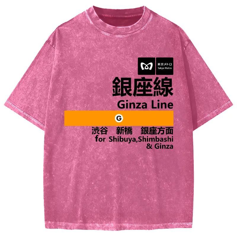 Tokyo-Assassin Ginza Line for Shibuya Vintage Washed T-shirt