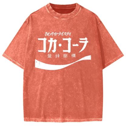 Tokyo-Assassin Japanese Cola Vintage Washed T-shirt