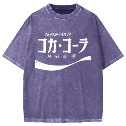 Tokyo-Assassin Japanese Cola Vintage Washed T-shirt