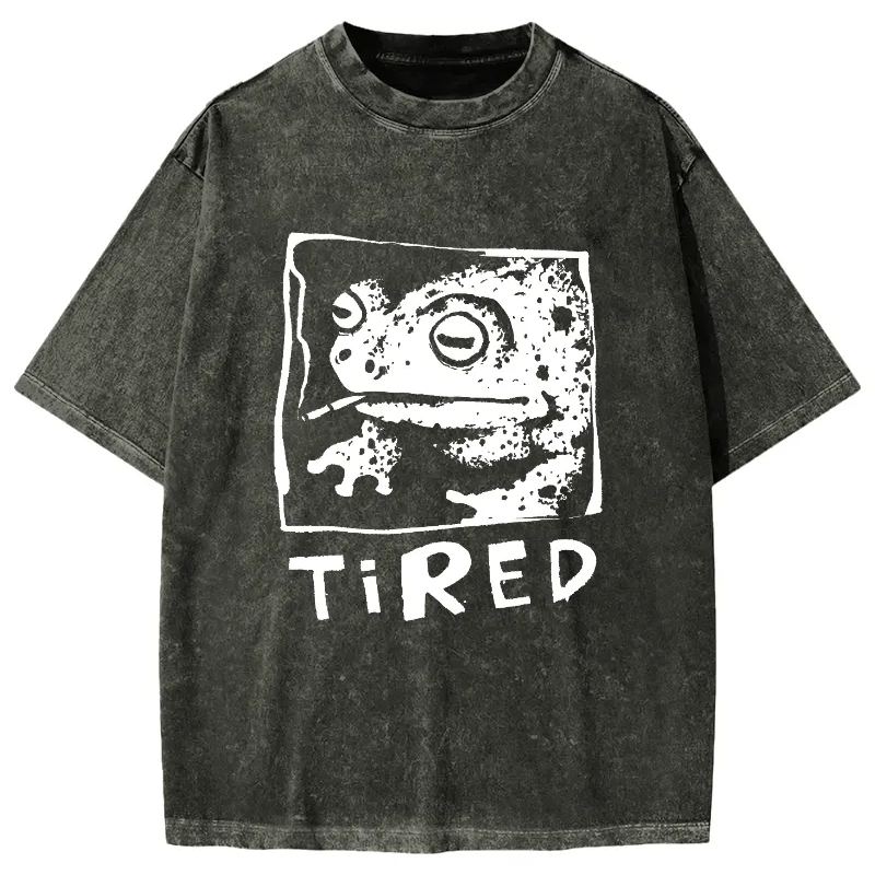 Tokyo-Assassin Tired Frog Vintage Washed T-shirt