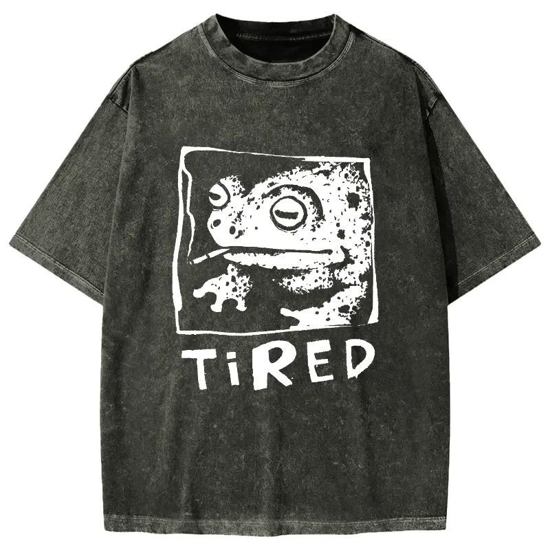 Tokyo-Assassin Tired Frog Vintage Washed T-shirt